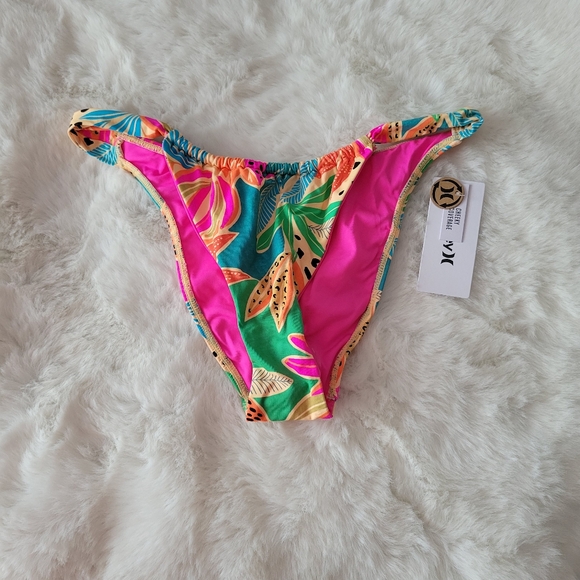 🪁HURLEY BAHIA FRONT SLIDE CHEEKY BOTTOM SIZE L - Picture 5 of 7